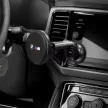 BMW M Edition mágneses autós tartó 15 W-os vezeték nélküli töltővel, fekete