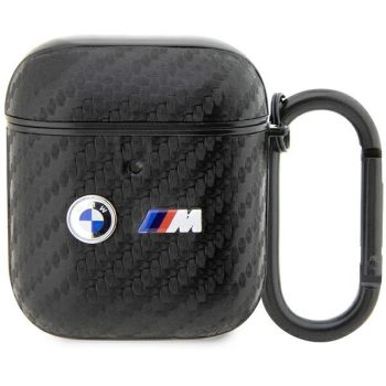   BMW BMA2WMPUCA2 AirPods 1/2 tok, Carbon Double Metal Logo, fekete