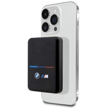   BMW M Collection MagSafe indukciós Powerbank BMPBMS3K22PGVK 5W 3000mAh + kábel, fekete