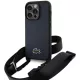 Lacoste LCHCP14LSPVCV iPhone 14 Pro 6.1" Iconic Petit Pique Crossbody tok, sötétkék