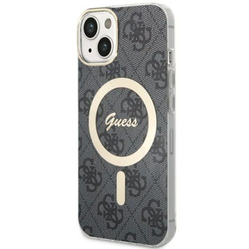 Guess GUHMP14MH4STK iPhone 14 Plus / 15 Plus 6.7" 4G MagSafe tok, fekete