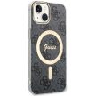 Guess GUHMP14MH4STK iPhone 14 Plus / 15 Plus 6.7" 4G MagSafe tok, fekete