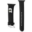 Karl Lagerfeld 3D Rubber Karl Head óraszíj Apple Watch 38/40/41mm tok, fekete