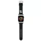 Karl Lagerfeld 3D Rubber Karl Head óraszíj Apple Watch 42/44/45/49mm tok, fekete