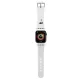 Karl Lagerfeld 3D Rubber Karl Head óraszíj Apple Watch 38/40/41mm tok, fehér