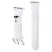 Karl Lagerfeld 3D Rubber Karl Head óraszíj Apple Watch 38/40/41mm tok, fehér