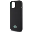 Lacoste LCHMP15SSLOK iPhone 15 6.1" Silicone MagSafe tok, fekete