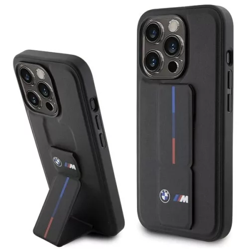 BMW BMHCP15L22GSLK iPhone 15 Pro 6.1" Grip Hot Stamp tok, fekete