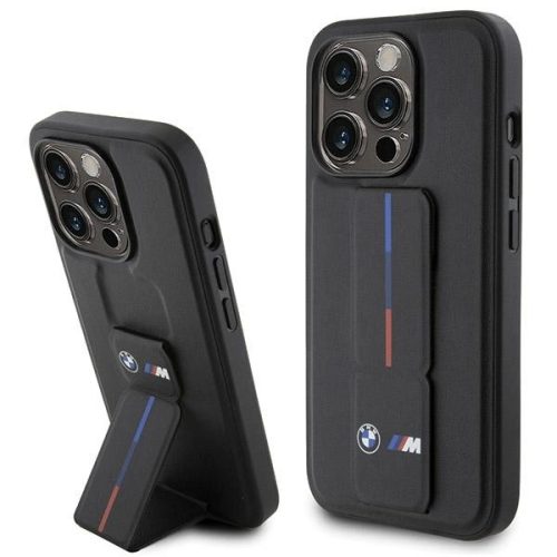 BMW BMHCP15X22GSLK iPhone 15 Pro Max 6.7" Grip Hot Stamp tok, fekete
