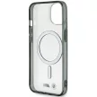 BMW BMHMP15SHCRS iPhone 15 6.1" hardcase tok, ezüst Ring MagSafe tok, átlátszó