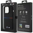 BMW BMHMP15L22SMPK iPhone 15 Pro 6.1" M Silicone Pattern MagSafetok, fekete