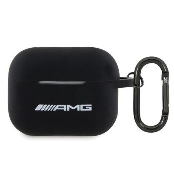   AMG AMAP2RBK AirPods Pro 2 (2022/2023) cover Silicone tok, fehér Logo tok, fekete