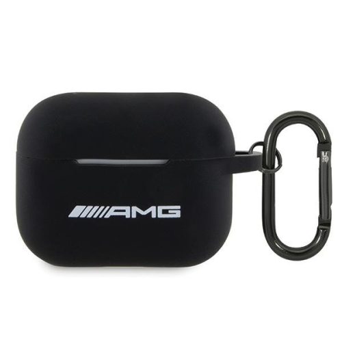 AMG AMAP2RBK AirPods Pro 2 (2022/2023) cover Silicone tok, fehér Logo tok, fekete