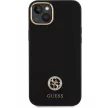 Guess GUHCP15M4DGPK iPhone 15 Plus / 14 Plus 6.7" Silicone Logo Strass 4G tok, fekete
