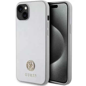   Guess GUHCP15MPS4DGPS iPhone 15 Plus / 14 Plus 6.7" Strass Metal Logo tok, ezüst