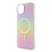 Guess GUHMP15MHITSP iPhone 15 Plus / 14 Plus 6.7" IML Iridescent MagSafe tok, rózsaszín