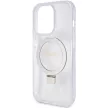 GUESS GUHMP15LHRSGSD iPhone 15 Pro (MagSafe / Glitter Script Logo / Ring stand / tok, átlátszó