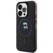 KARL LAGERFELD KLHMP15LHFCKNOK iPhone 15 PRO (Ikonik + MAG / tok, fekete