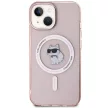Karl Lagerfeld KLHMP15SHFCCNOP iPhone 15 6.1" IML Choupette MagSafe tok, rózsaszín