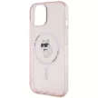 Karl Lagerfeld KLHMP15SHFCCNOP iPhone 15 6.1" IML Choupette MagSafe tok, rózsaszín