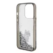 Karl Lagerfeld iPhone 15 Pro 6,1" KLHCP15LLKCNSK Liquid Glitter Choupette tok, átlátszó