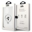 Karl Lagerfeld KLHMP15LHMRSKCH iPhone 15 Pro 6.1" Ring Stand Karl&Choupettte MagSafe tok, fehér