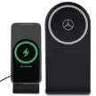 Mercedes , ezüst Stars MagSafe összecsukható 2in1 15W induktív töltő, fekete