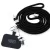 Karl Lagerfeld strap KLUCNMSCKIK Universal Crossbody Cord Ikonik nyakpánt, fekete