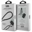 Karl Lagerfeld strap KLUCNMSCKIK Universal Crossbody Cord Ikonik nyakpánt, fekete