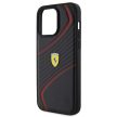 Ferrari FEHCP15XPTWK iPhone 15 Pro Max 6.7" hardcase Twist Metal Logo tok, fekete