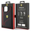 Ferrari FEHCP15XPTWK iPhone 15 Pro Max 6.7" hardcase Twist Metal Logo tok, fekete