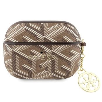   GUESS AirPods Pro GUAPPGCE4CW Gcube Classic Case Gold Logo W/Charm tok, barna