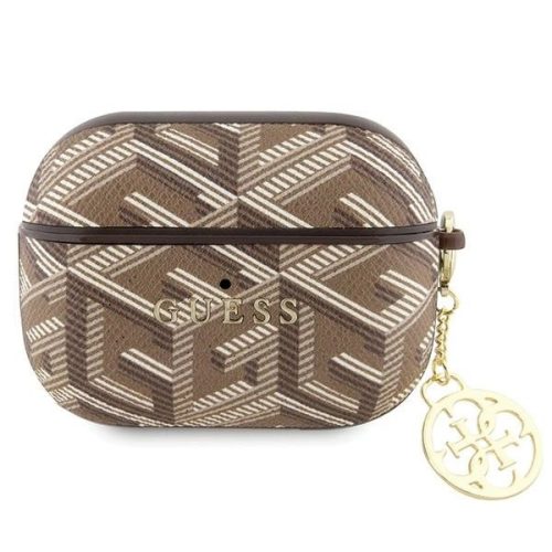 GUESS AirPods Pro GUAPPGCE4CW Gcube Classic Case Gold Logo W/Charm tok, barna