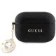 Guess GUAP2PGEHCDK AirPods Pro 2 (2022/2023) cover Fixed Glitter Heart Diamond Charm tok, fekete