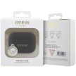 Guess GUAP2PGEHCDK AirPods Pro 2 (2022/2023) cover Fixed Glitter Heart Diamond Charm tok, fekete