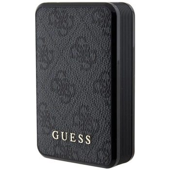   Guess 4G Leather Metal Logo Powerbank 18W GUPB10DP4GEGK 10000mAh, fekete
