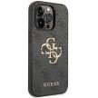 Guess iPhone 15 Pro Max 6,7" GUHCP15X4GMGGR HC PU Leather 4G Metal Logo tok, szürke