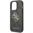 Guess iPhone 15 Pro Max 6,7" GUHCP15X4GMGGR HC PU Leather 4G Metal Logo tok, szürke