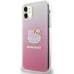 Hello Kitty HKHCN61HDGKEP iPhone 11 / Xr 6.1" IML Gradient Electrop Kitty Head tok, rózsaszín