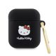 Hello Kitty HKA23DKHSK Airpods 1/2 cover Silicone 3D Kitty Head tok, fekete