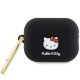 Hello Kitty HKAP23DKHSK Airpods Pro 2 (2022/2023) cover Silicone 3D Kitty Head tok, fekete