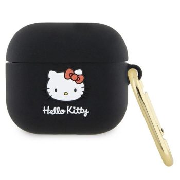   Hello Kitty HKA33DKHSK Airpods 3 cover Silicone 3D Kitty Head tok, fekete