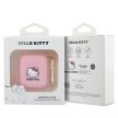 Hello Kitty HKA23DKHSP Airpods 1/2 cover Silicone 3D Kitty Head tok, rózsaszín