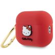 Hello Kitty HKAP23DKHSF Airpods Pro 2 (2022/2023) cover Silicone 3D Kitty Head tok, rózsaszín