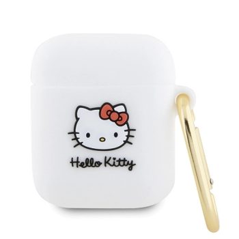   Hello Kitty HKA23DKHSH Airpods 1/2 cover Silicone 3D Kitty Head tok, fehér
