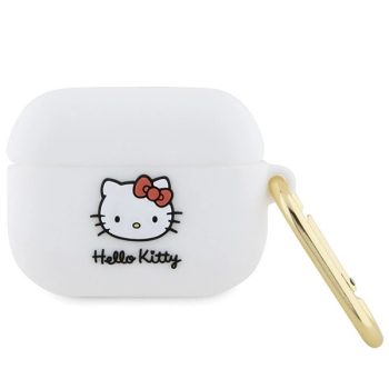   Hello Kitty HKAP3DKHSH Airpods Pro cover Silicone 3D Kitty Head tok, fehér