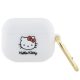 Hello Kitty HKAP3DKHSH Airpods Pro cover Silicone 3D Kitty Head tok, fehér