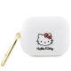 Hello Kitty HKAP23DKHSH Airpods Pro 2 (2022/2023) cover Silicone 3D Kitty Head tok, fehér