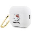 Hello Kitty HKAP23DKHSH Airpods Pro 2 (2022/2023) cover Silicone 3D Kitty Head tok, fehér