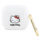 Hello Kitty HKA33DKHSH Airpods 3 cover Silicone 3D Kitty Head tok, fehér
